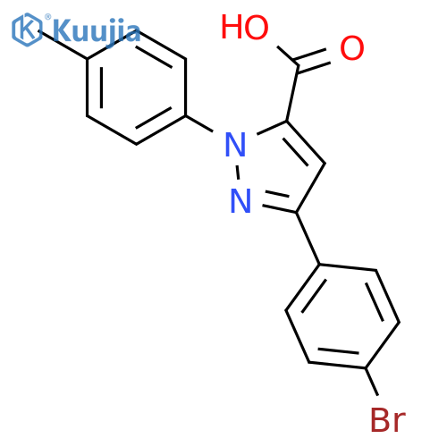 3-(4-bromophenyl)-1-p-tolyl-1h-pyrazole-5-carboxylic Acid structure