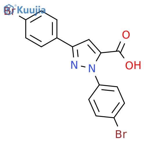 1,3-BIS(4-BROMOPHENYL)-1H-PYRAZOLE-5-CARBOXYLIC ACID structure