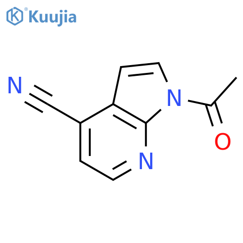 1-Acetyl-1H-pyrrolo[2,3-b]pyridine-4-carbonitrile structure