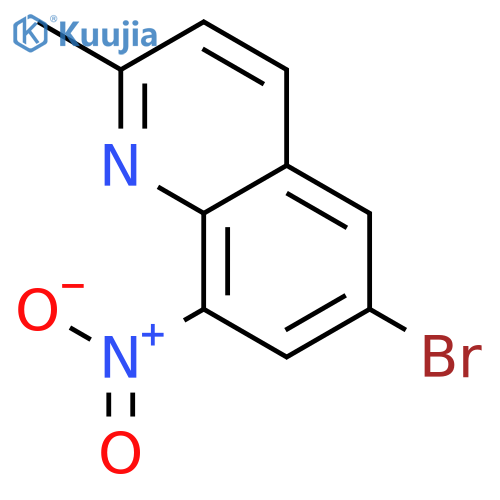 6-Bromo-2-methyl-8-nitroquinoline structure