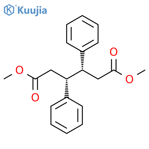 Hexanedioic acid, 3,4-diphenyl-, dimethyl ester, (3R,4R)-rel- structure