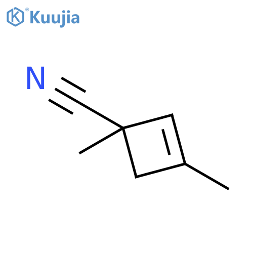 2-Cyclobutene-1-carbonitrile, 1,3-dimethyl- structure