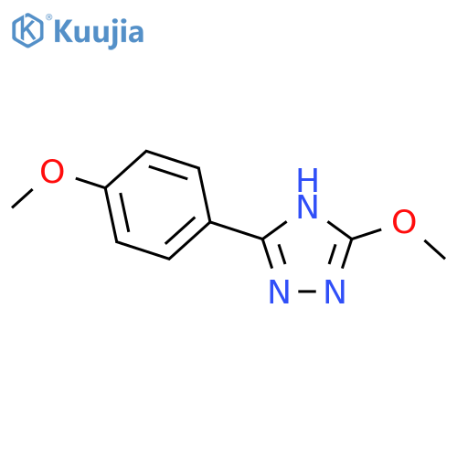 1H-1,2,4-Triazole, 3-methoxy-5-(4-methoxyphenyl)- structure