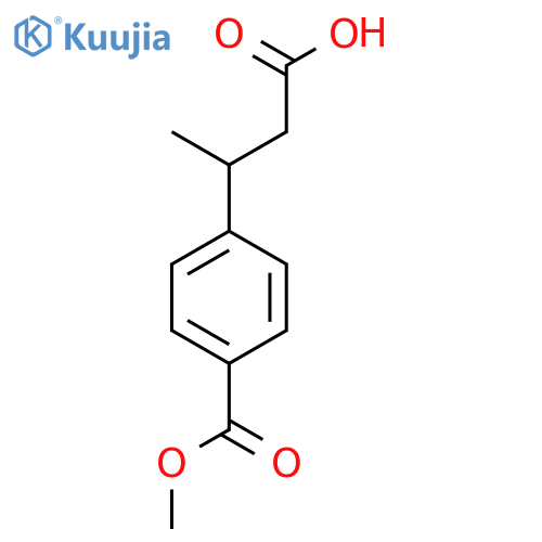 3-4-(methoxycarbonyl)phenylbutanoic acid structure