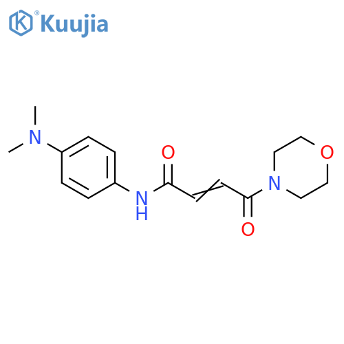 (2Z)-N-4-(dimethylamino)phenyl-4-(morpholin-4-yl)-4-oxobut-2-enamide structure