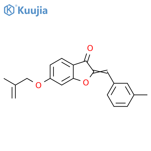 (2Z)-2-(3-methylphenyl)methylidene-6-(2-methylprop-2-en-1-yl)oxy-2,3-dihydro-1-benzofuran-3-one structure