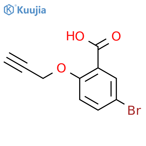 5-bromo-2-(prop-2-yn-1-yloxy)benzoic acid structure