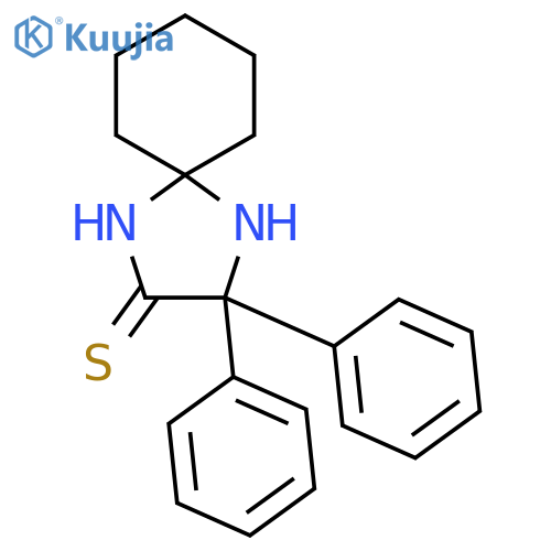 1,4-Diazaspiro[4.5]decane-2-thione, 3,3-diphenyl- structure