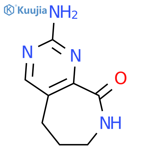 9H-Pyrimido[4,5-c]azepin-9-one, 2-amino-5,6,7,8-tetrahydro- structure