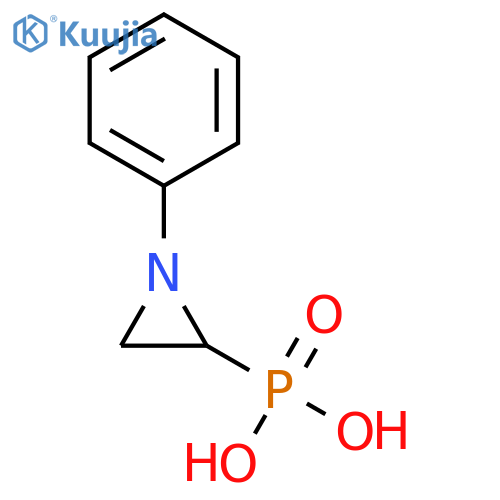 Phosphonic acid, (1-phenyl-2-aziridinyl)- structure