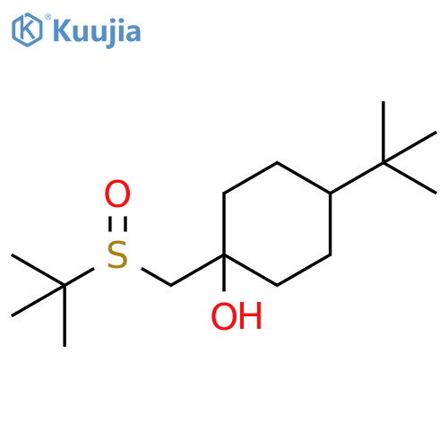 Cyclohexanol,4-(1,1-dimethylethyl)-1-[[(1,1-dimethylethyl)sulfinyl]methyl]- structure