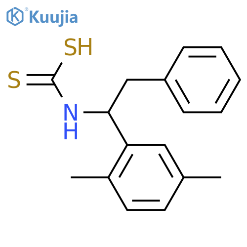 Carbamodithioic acid, [1-(2,5-dimethylphenyl)-2-phenylethyl]- structure