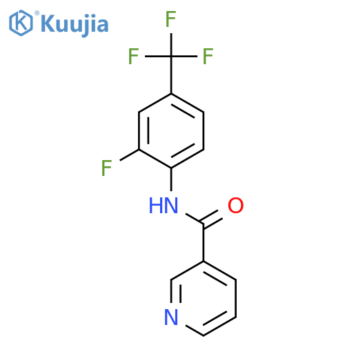 3-Pyridinecarboxamide, N-[2-fluoro-4-(trifluoromethyl)phenyl]- structure