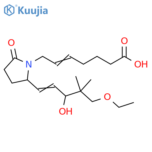 5-Heptenoic acid,7-[2-(5-ethoxy-3-hydroxy-4,4-dimethyl-1-pentenyl)-5-oxo-1-pyrrolidinyl]- structure