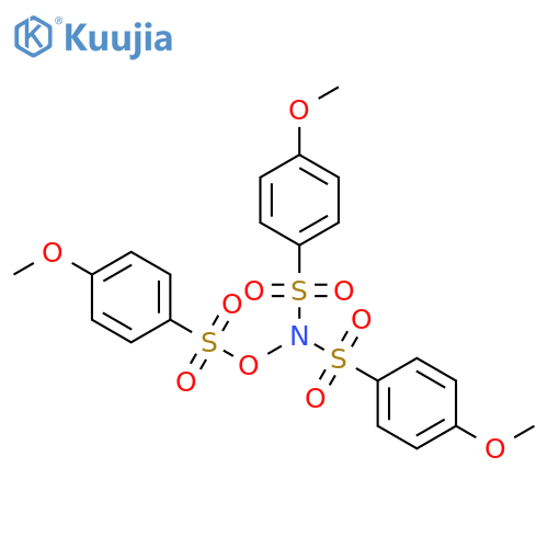 Benzenesulfonamide,4-methoxy-N-[(4-methoxyphenyl)sulfonyl]-N-[[(4-methoxyphenyl)sulfonyl]oxy]- structure