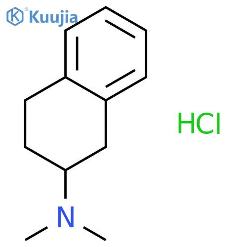 N,N-dimethyl-1,2,3,4-tetrahydronaphthalen-2-amine hydrochloride structure