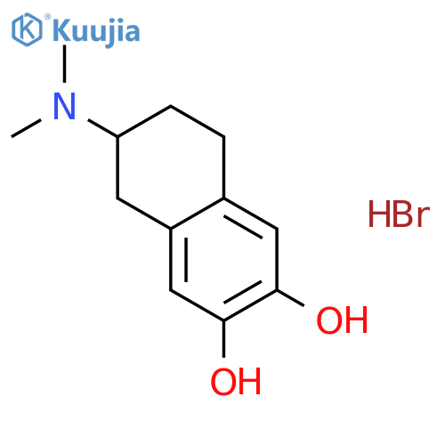2,3-Naphthalenediol, 6-(dimethylamino)-5,6,7,8-tetrahydro-,hydrobromide structure