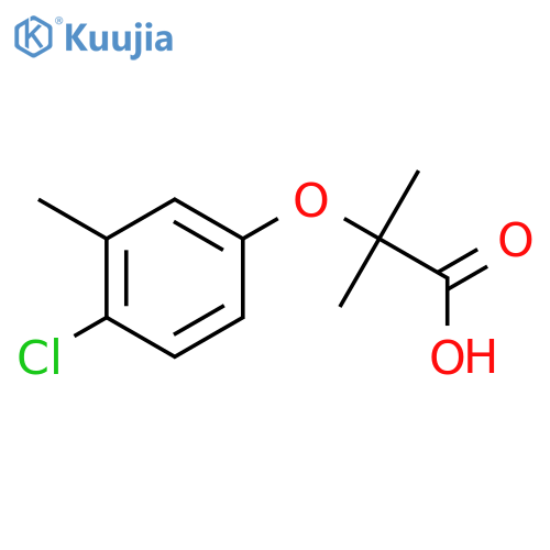 2-(4-Chloro-3-methylphenoxy)-2-methylpropanoic acid structure
