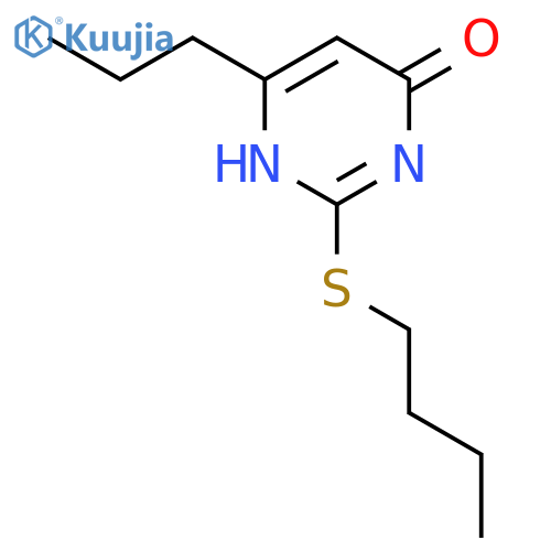4(1H)-Pyrimidinone, 2-(butylthio)-6-propyl- structure