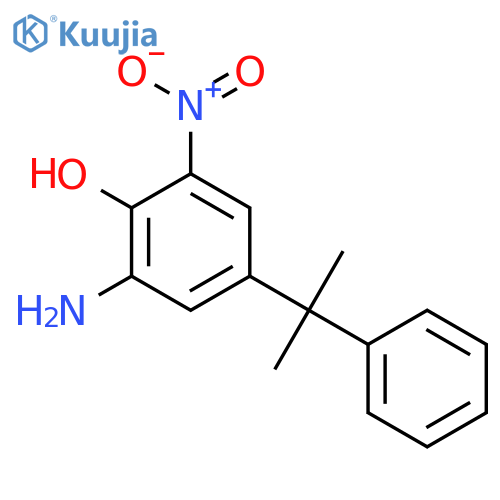 Phenol, 2-amino-4-(1-methyl-1-phenylethyl)-6-nitro- structure