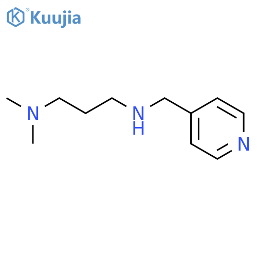 [3-(dimethylamino)propyl][(pyridin-4-yl)methyl]amine structure