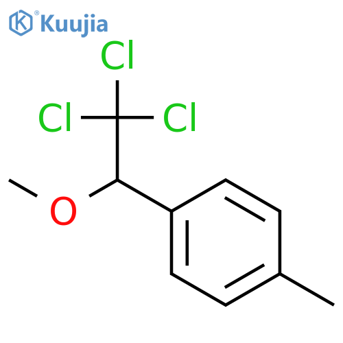 Benzene, 1-methyl-4-(2,2,2-trichloro-1-methoxyethyl)- structure