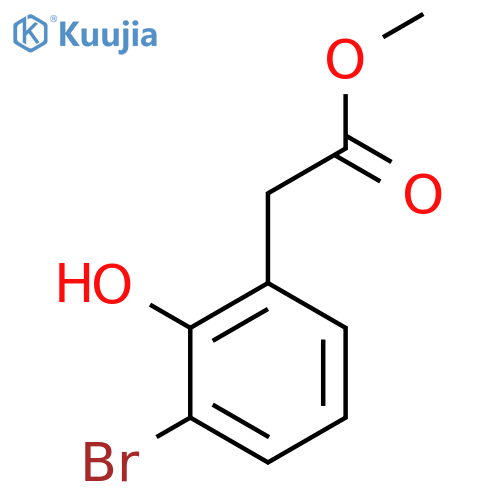 methyl 2-(3-bromo-2-hydroxyphenyl)acetate structure