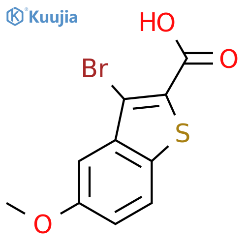 3-Bromo-5-methoxybenzo[b]thiophene-2-carboxylic acid structure