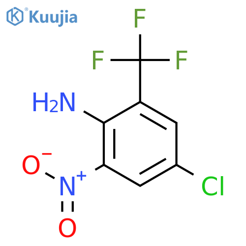 2-Amino-5-chloro-3-nitrobenzotrifluoride structure