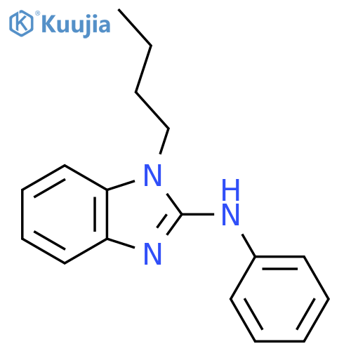 1-butyl-N-phenyl-1H-1,3-benzodiazol-2-amine structure