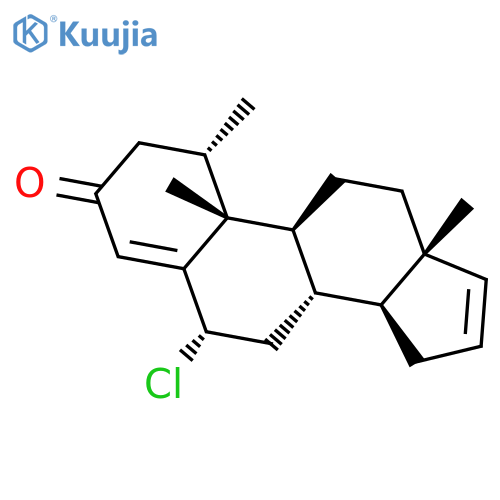 Androsta-4,16-dien-3-one, 6-chloro-1-methyl-, (1a,6a)- structure