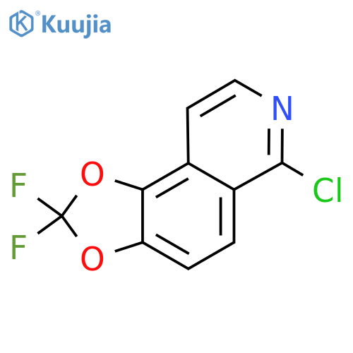 6-Chloro-2,2-difluoro-[1,3]dioxolo[4,5-F]isoquinoline structure