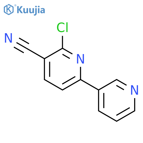 2-chloro-6-(pyridin-3-yl)pyridine-3-carbonitrile structure