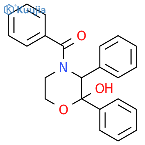 Methanone, (2-hydroxy-2,3-diphenyl-4-morpholinyl)phenyl- structure