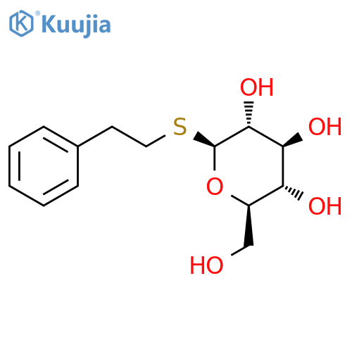 (2R,3R,4S,5R,6S)-2-(hydroxymethyl)-6-(2-phenylethylsulfanyl)tetrahydropyran-3,4,5-triol structure