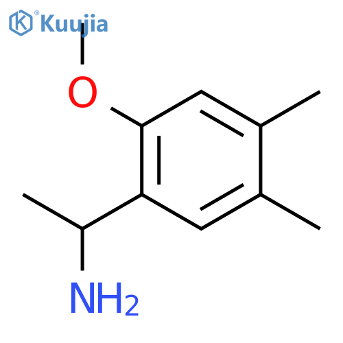 1-(2-methoxy-4,5-dimethylphenyl)ethan-1-amine structure