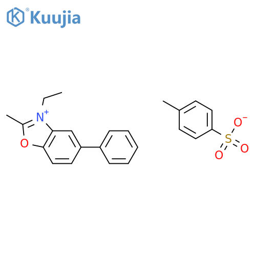 3-ethyl-2-methyl-5-phenyl-1,3-benzoxazol-3-ium 4-methylbenzenesulfonate structure