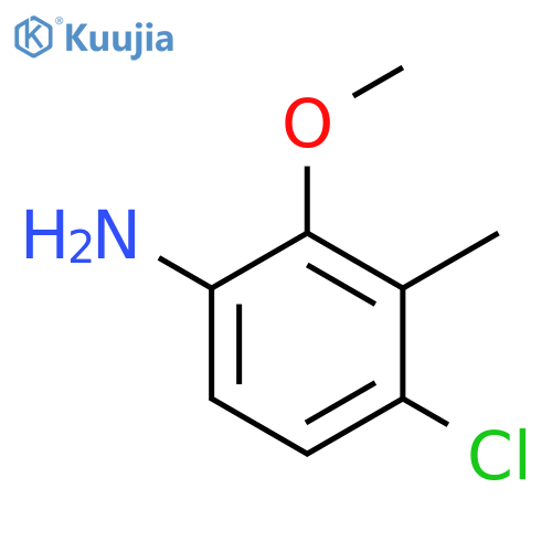4-Chloro-2-methoxy-3-methylaniline structure