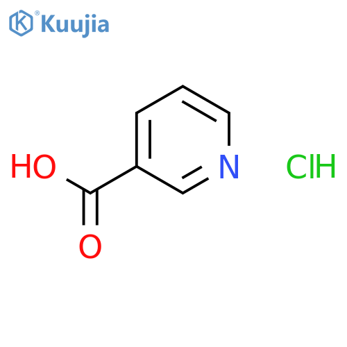 3-Pyridinecarboxylicacid, hydrochloride (1:1) structure