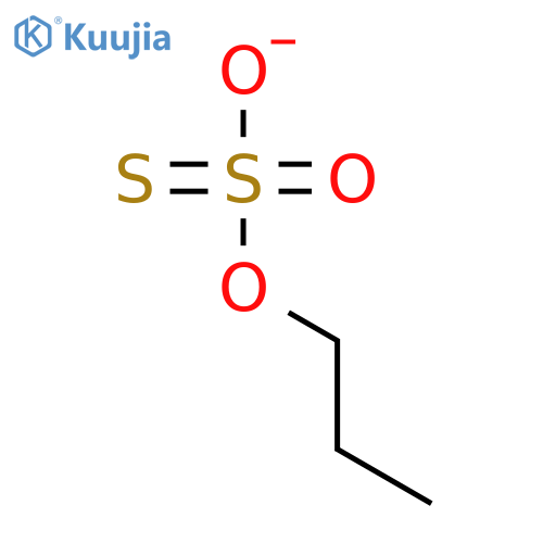 Thiosulfuric acid(H2S2O3), S-propyl ester, sodium salt (1:1) structure