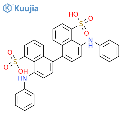 [1,1'-Binaphthalene]-5,5'-disulfonicacid, 4,4'-bis(phenylamino)- structure