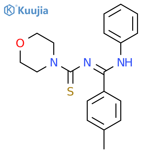 N-(4-methylphenyl)(phenylimino)methylmorpholine-4-carbothioamide structure