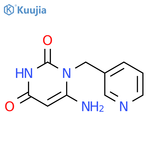 6-Amino-1-(pyridin-3-ylmethyl)pyrimidine-2,4(1h,3h)-dione structure