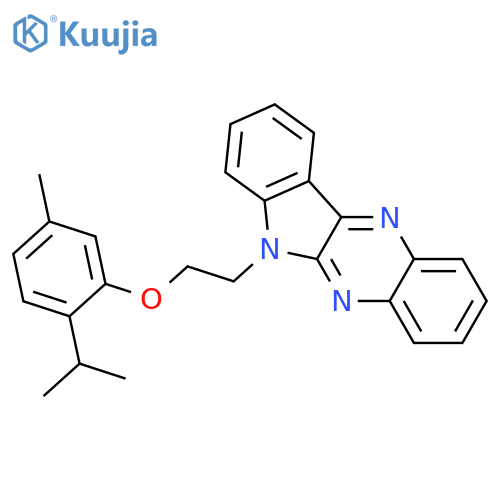 6-{2-5-methyl-2-(propan-2-yl)phenoxyethyl}-6H-indolo2,3-bquinoxaline structure