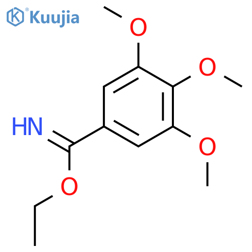 Benzenecarboximidic acid, 3,4,5-trimethoxy-, ethyl ester structure