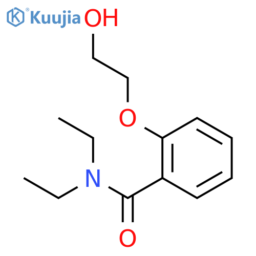 Benzamide,N,N-diethyl-2-(2-hydroxyethoxy)- structure