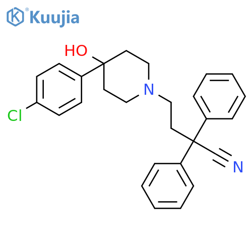 4-(4-Chlorophenyl)-4-hydroxy-α,α-diphenyl-1-piperidinebutanenitrile structure