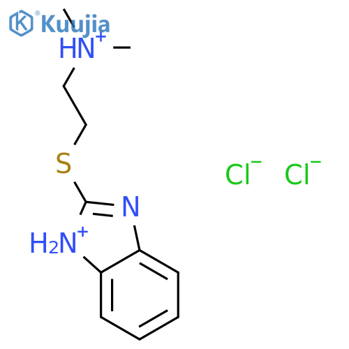 2-(1H-1,3-benzodiazol-2-ylsulfanyl)ethyldimethylamine dihydrochloride structure