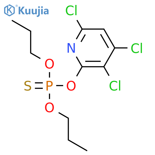 Phosphorothioic acid, O,O-dipropyl O-(3,4,6-trichloro-2-pyridinyl) ester structure