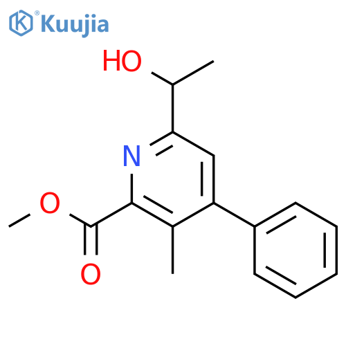 Methyl 6-(1-hydroxyethyl)-3-methyl-4-phenylpicolinate structure